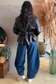 Benatar Pleat Shoulder Jacket Coffee Bean